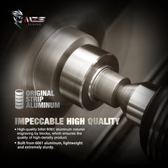 Bolt on installation of MZS drop kit on a 6 lug truck
