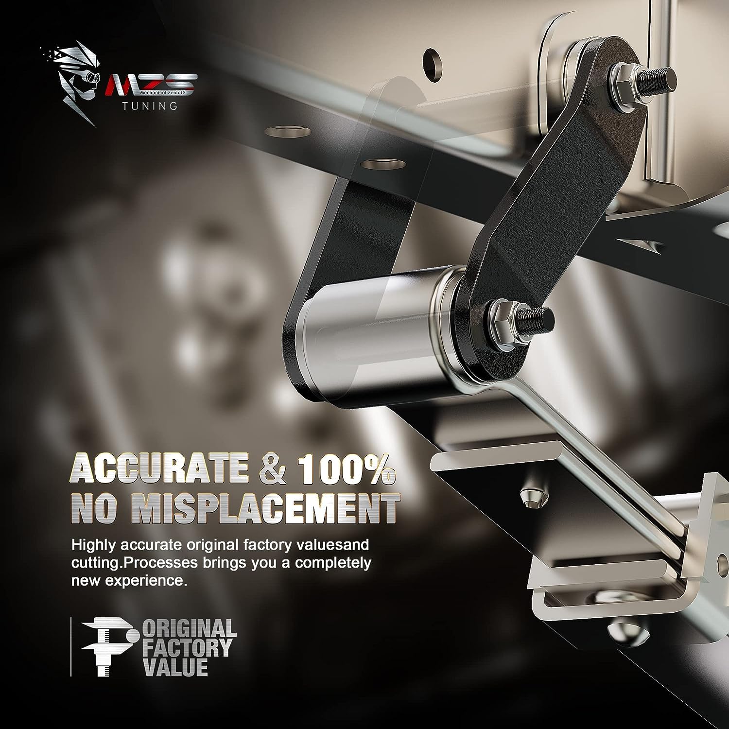 MZS front stance improved after installation for better approach angles