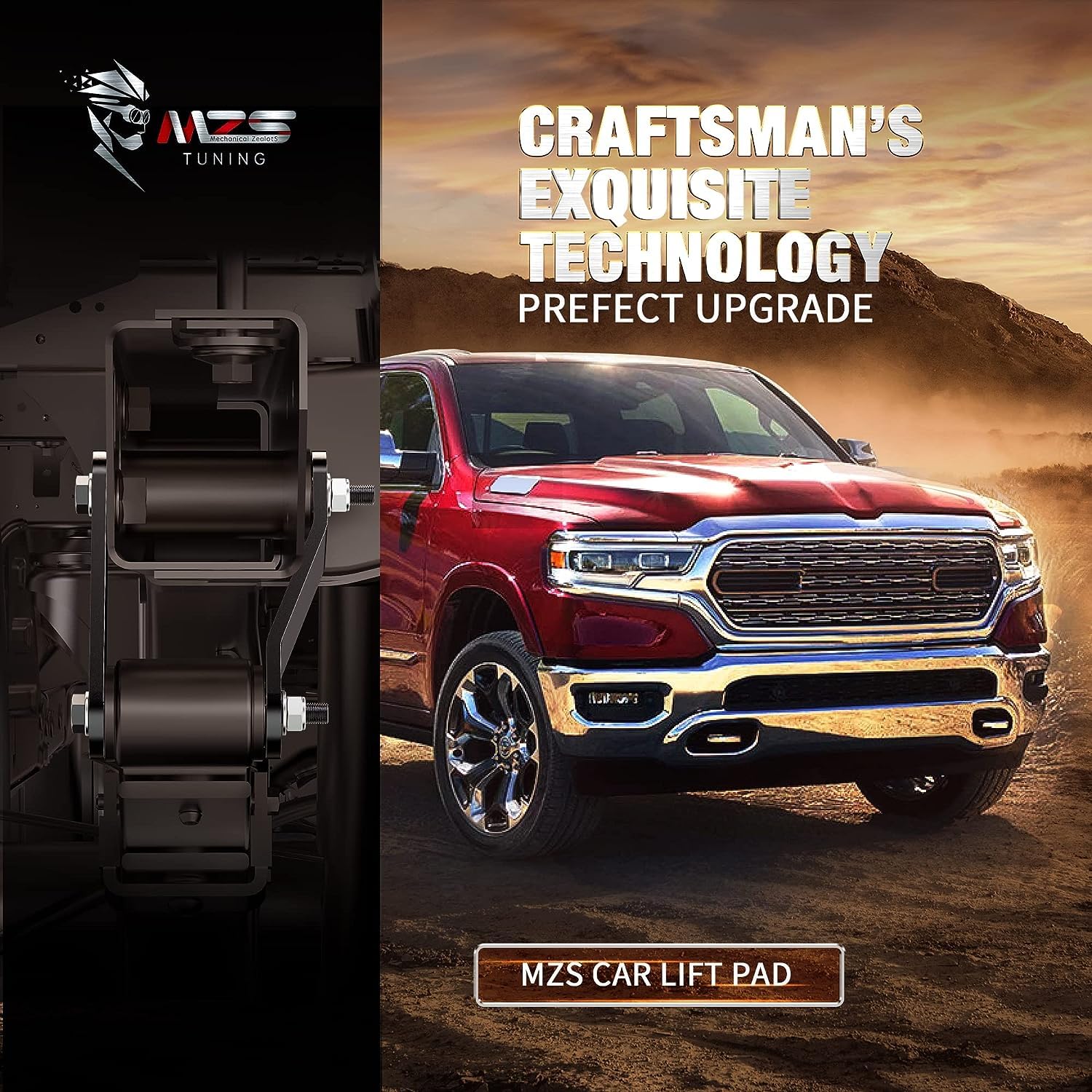 MZS leveling kit packaged parts ready for bolt-on installation