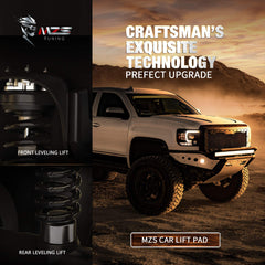 MZS Leveling Kit rear spacers image highlights improved stance and ground clearance.