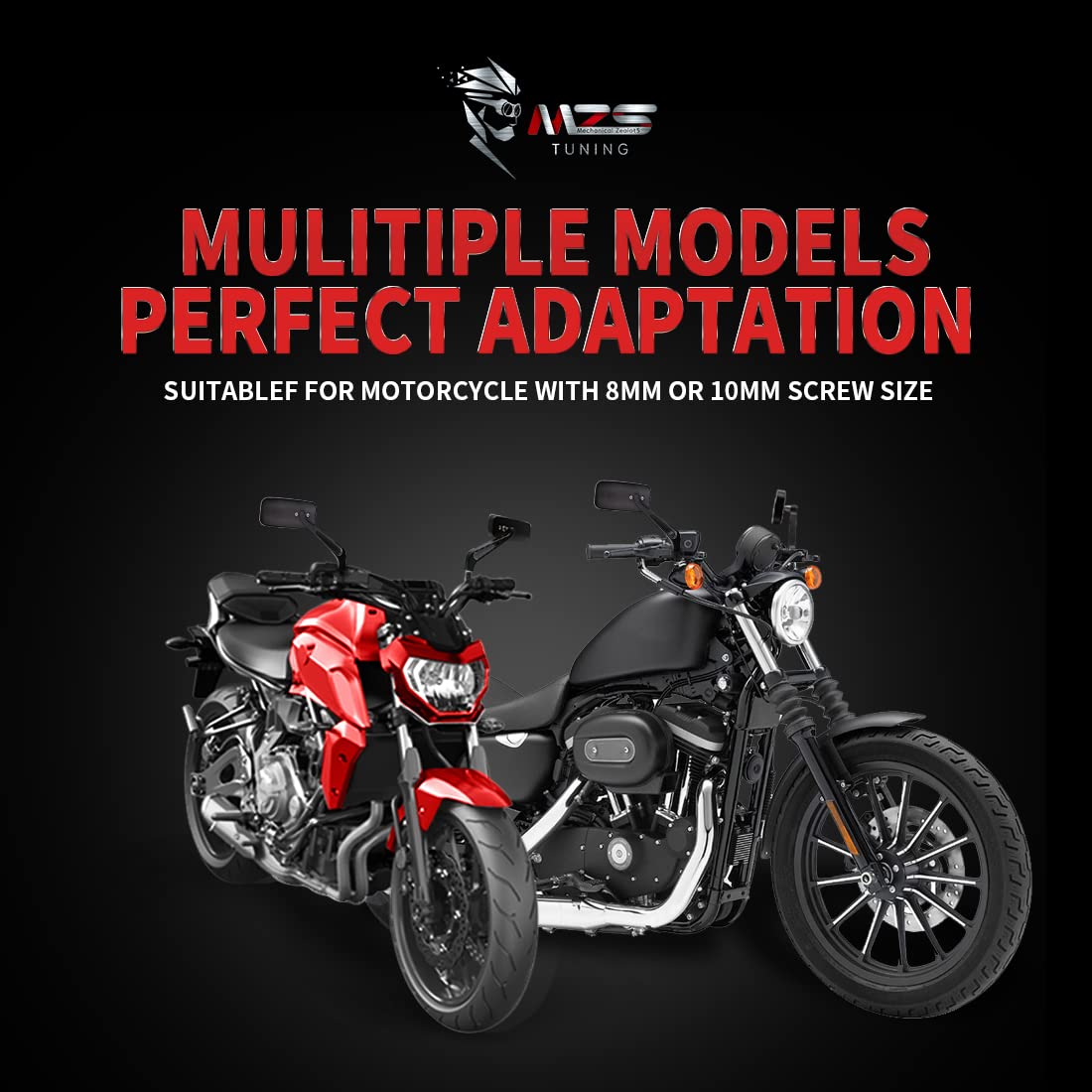 MZS packaging includes bolts and tour-model bolts for various mounts