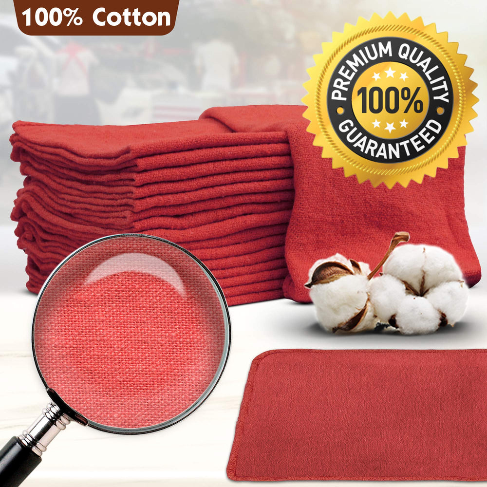 Nabob Wipers 100% cotton towels withstand repeated use without fibers.