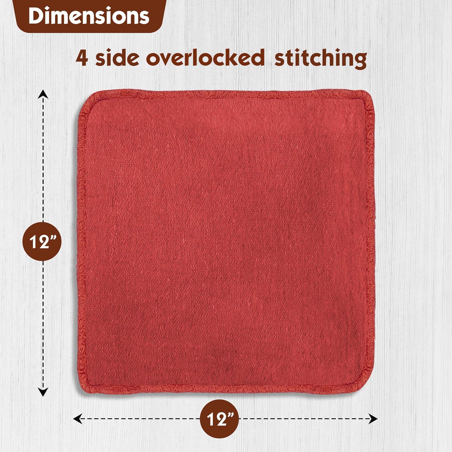 Nabob Wipers 100% cotton towels with reinforced edges for lint-free drying.