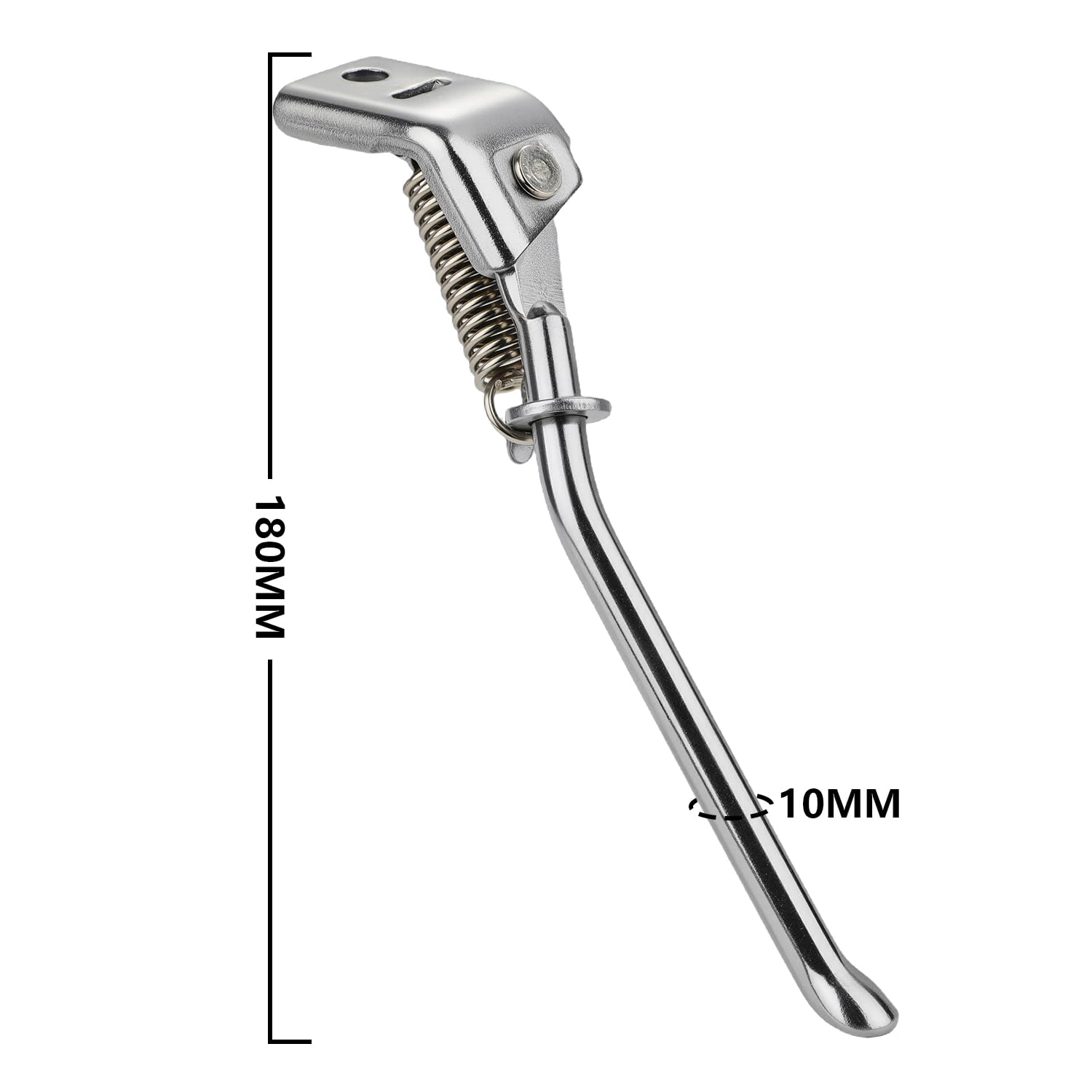 NACORE MX350 kickstand close-up showing smooth metal finish and robust springs.