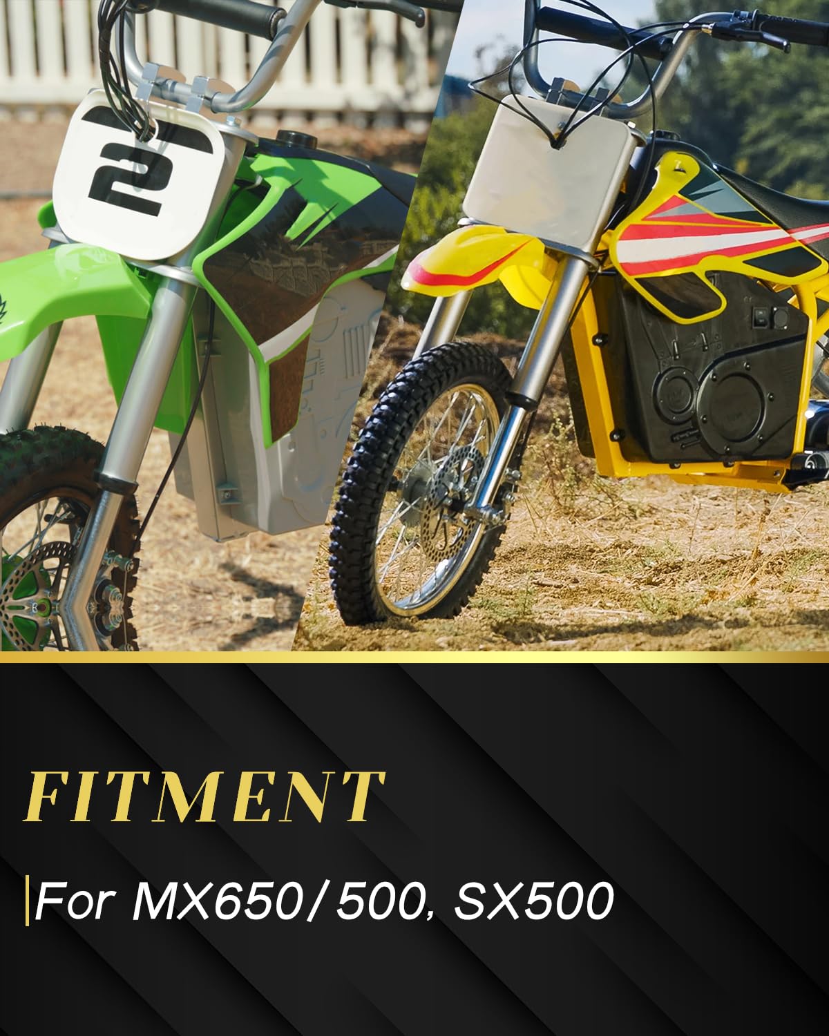 NACORE MX650 eyelet holes enable quick, secure attachment to compatible bikes
