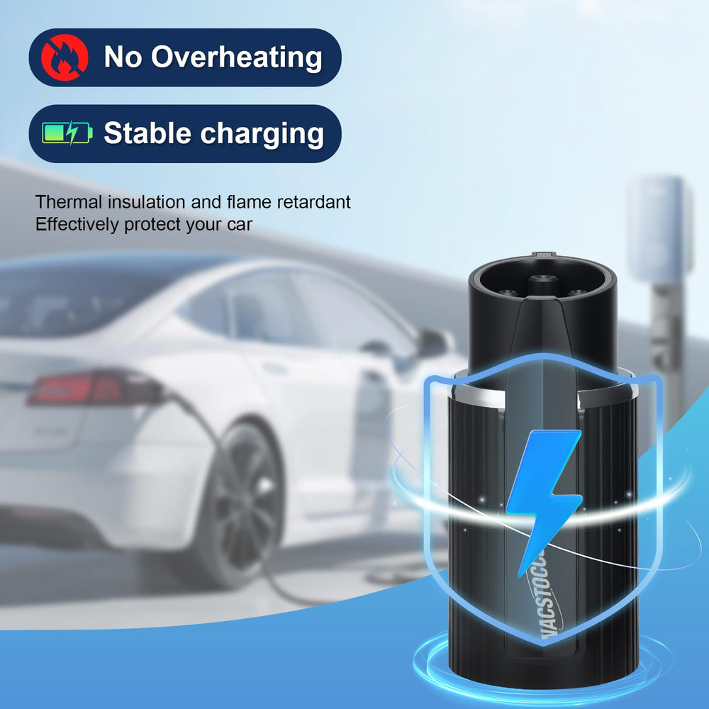 NACSTOCCS NACS to J1772 adapter tested for 10,000 plug cycles for durability.