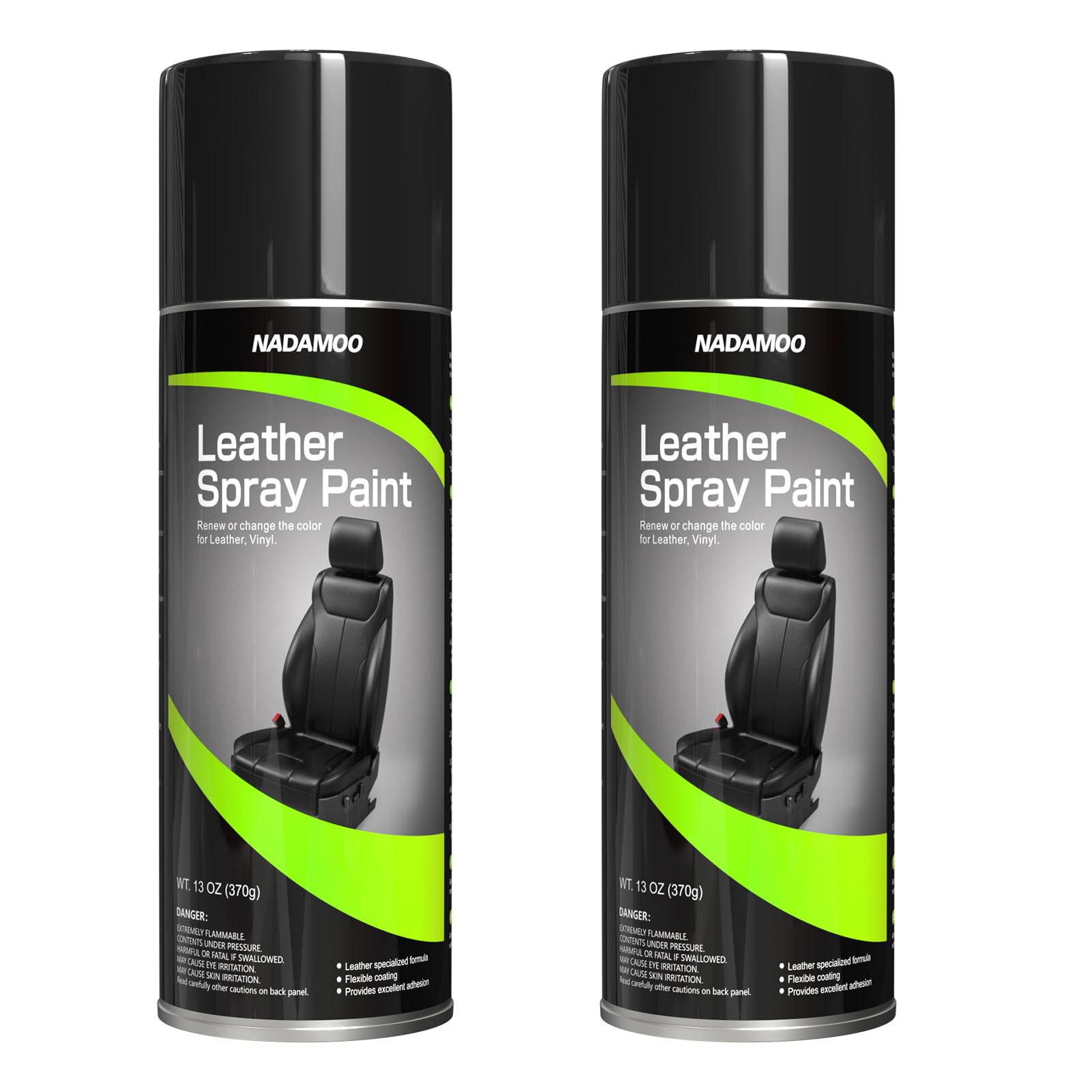 NADAMOO leather spray paint semi-gloss black kit for durable color renewal