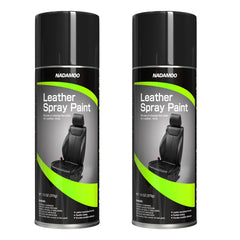 NADAMOO leather spray paint semi-gloss black kit for durable color renewal