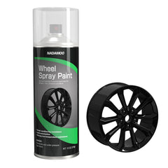 NADAMOO wheel clear coat satin finish in a 13 oz bottle for durable protection.
