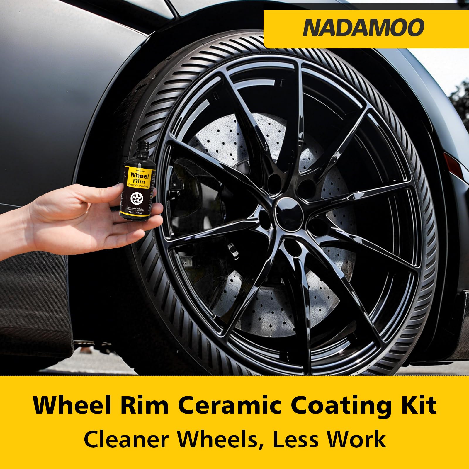 NADAMOO coating sponge and cloth kit enables quick, even application.