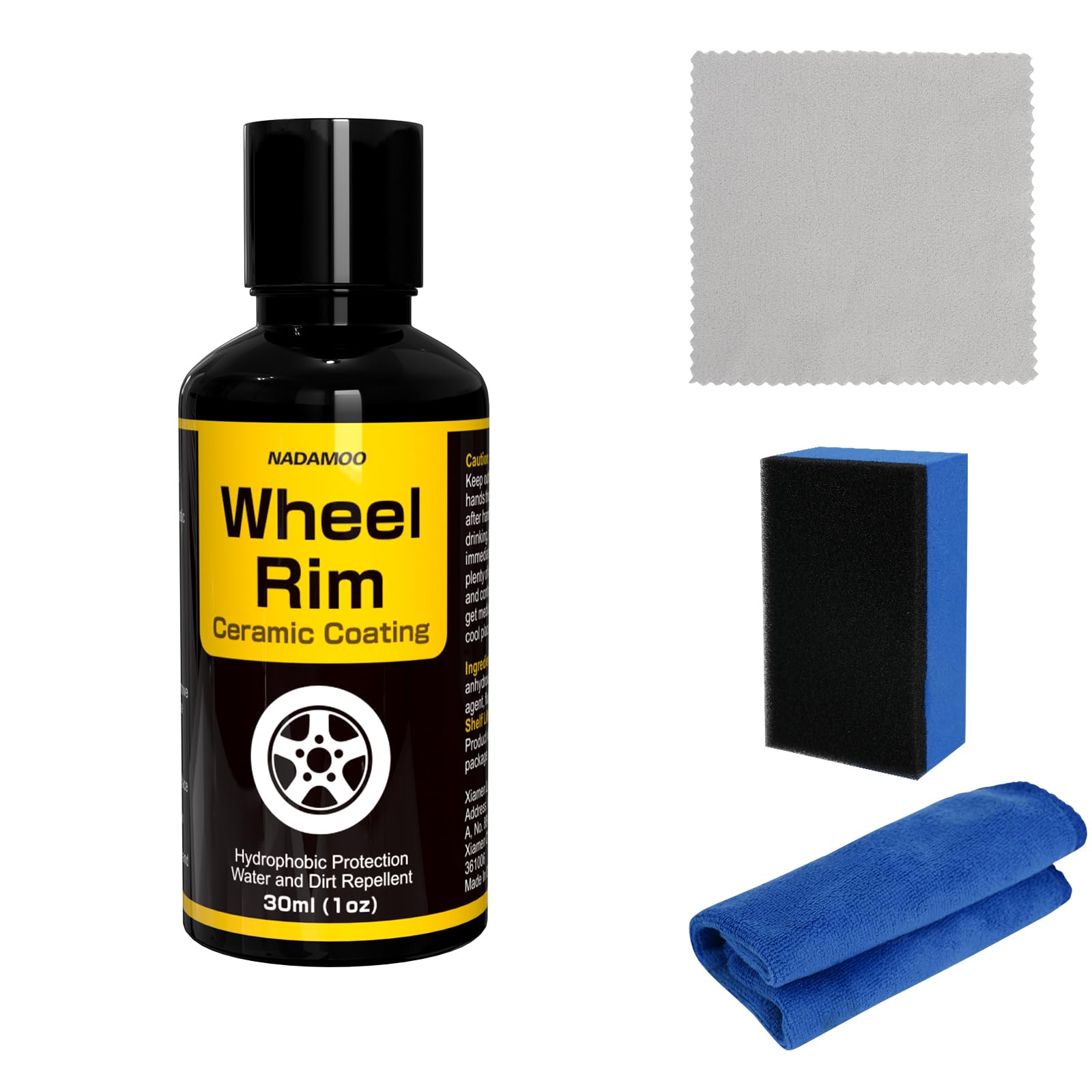 NADAMOO wheel rim coating bottle delivers durable protection and a gloss finish.