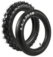 NAKAAOSIK 2.5-10 dirt bike tire side view with rugged tread for wet conditions