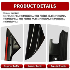 Nakkaa A-pillar molding installation shot illustrates straightforward fitment for Explorer models.