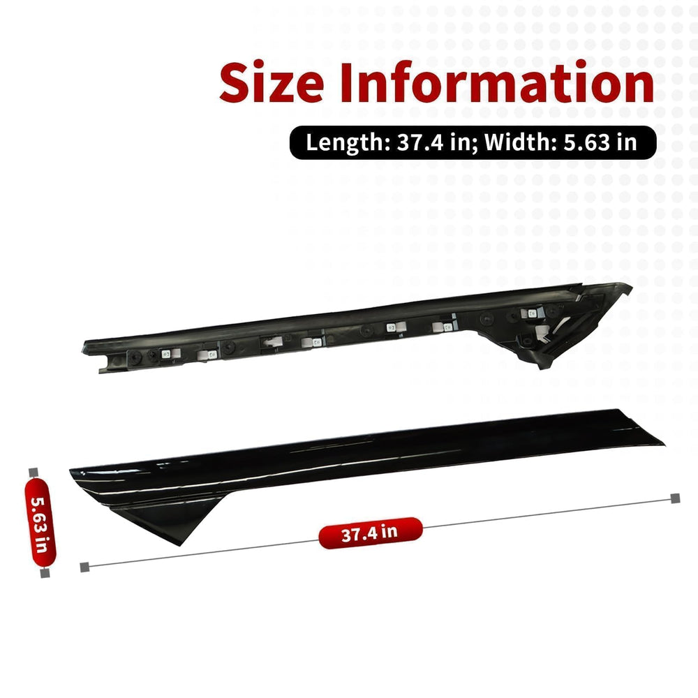 Nakkaa A-pillar molding right close-up demonstrates weather-ready edge for rain and wind resistance.