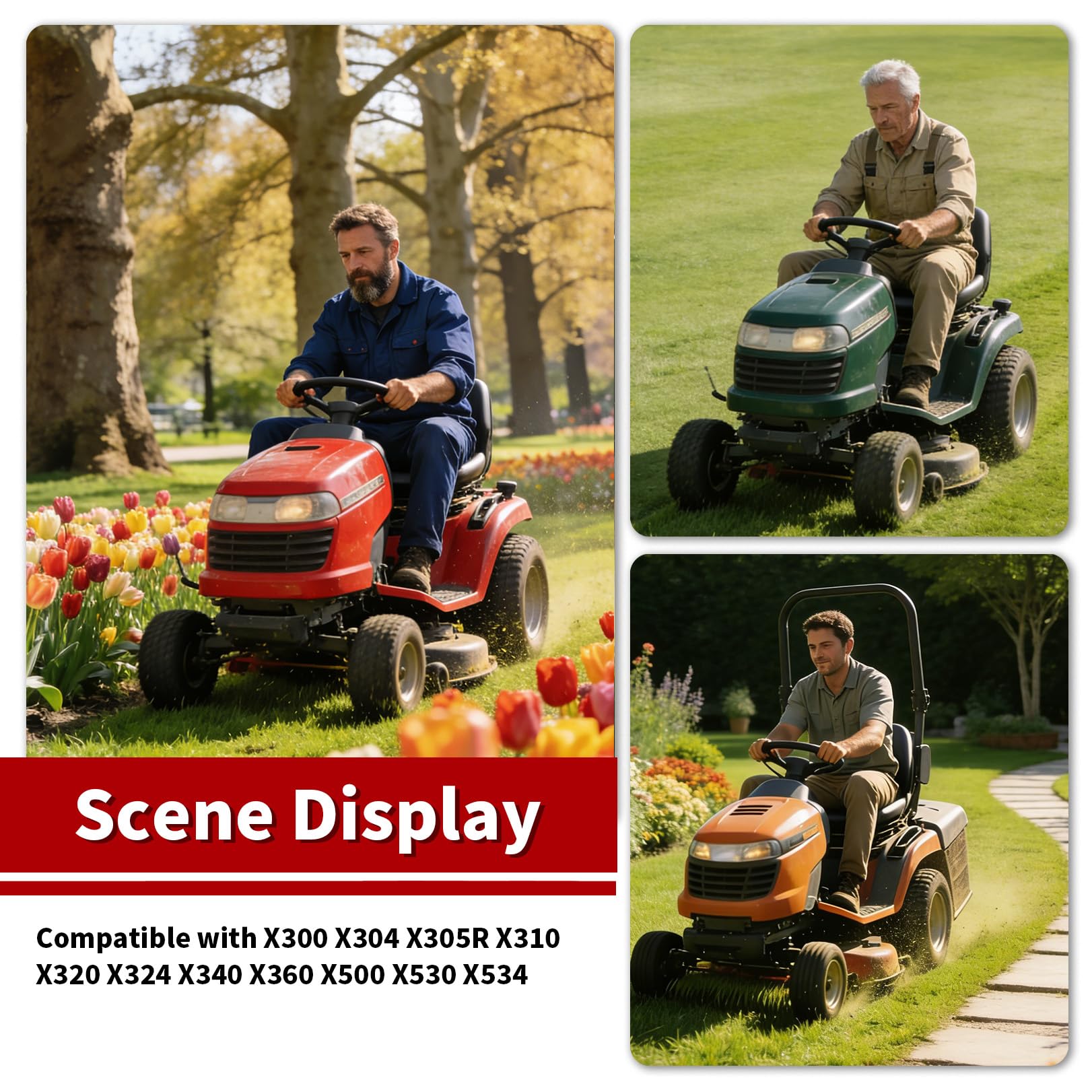 Nakkaa AM140333 X-series compatibility across X300–X534 mowers
