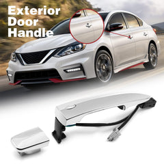 Nakkaa exterior door handle front-right for Maxima 2009-2014, chrome finish.