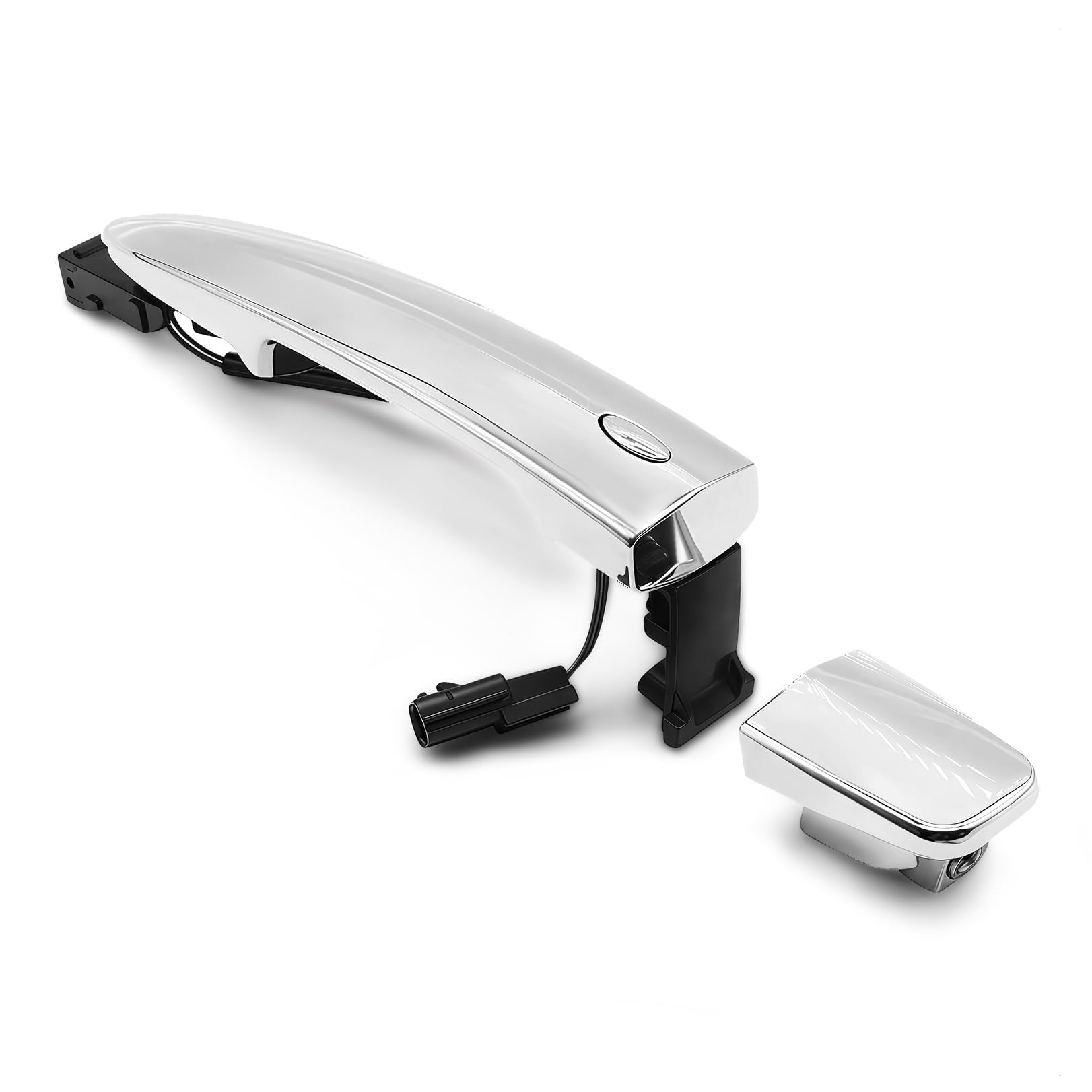 Nakkaa exterior door handle front-right for Sentra 2013-2019 with chrome finish.
