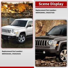 Nakkaa front turn signal cover Patriot installed on driver side for upgraded signaling
