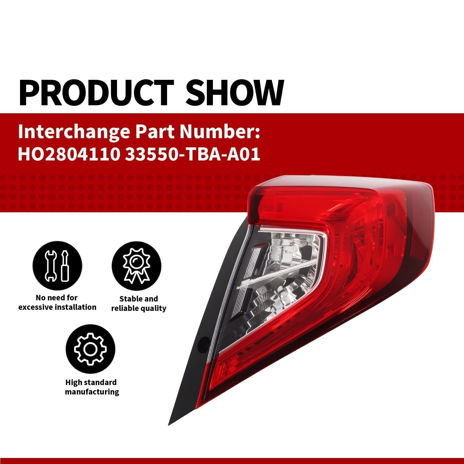 Nakkaa tail light housing shot shows precise fit and finish