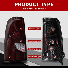 Nakkaa smoked tail light right assembly improves braking signals for Silverado.