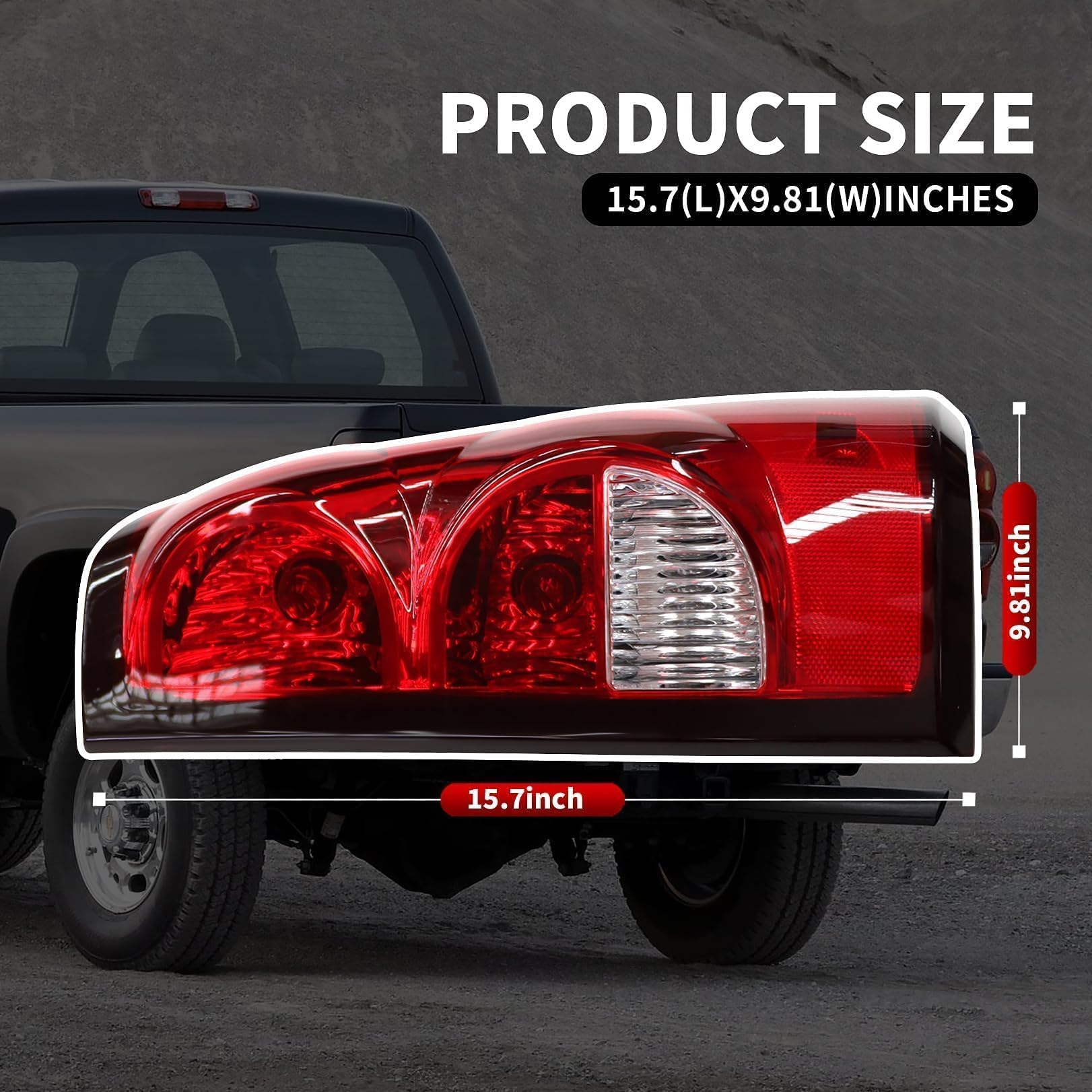 Nakkaa Silverado tail light, enhanced signaling for safer night driving.