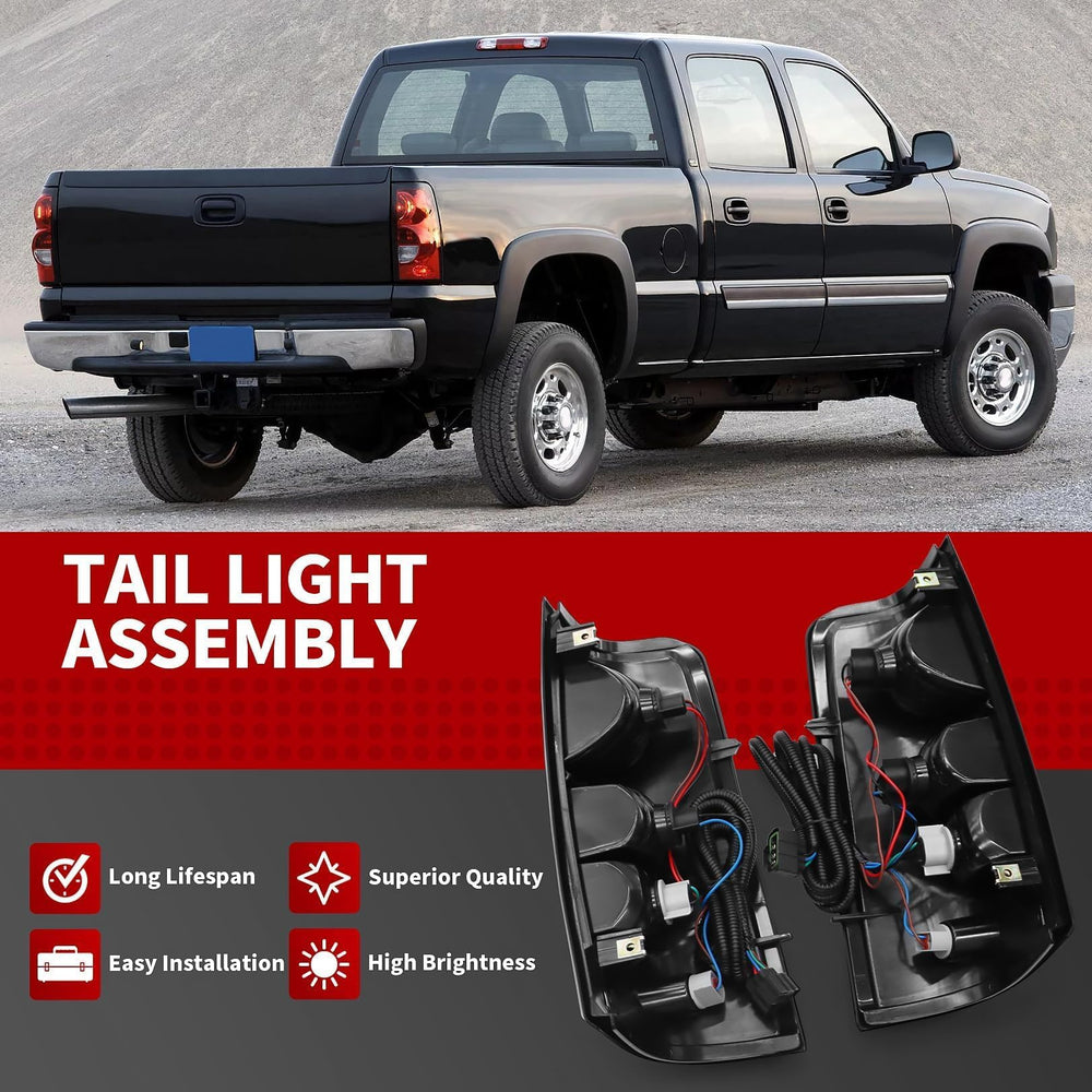 Nakkaa tail light with bulbs, quick install and durable performance.