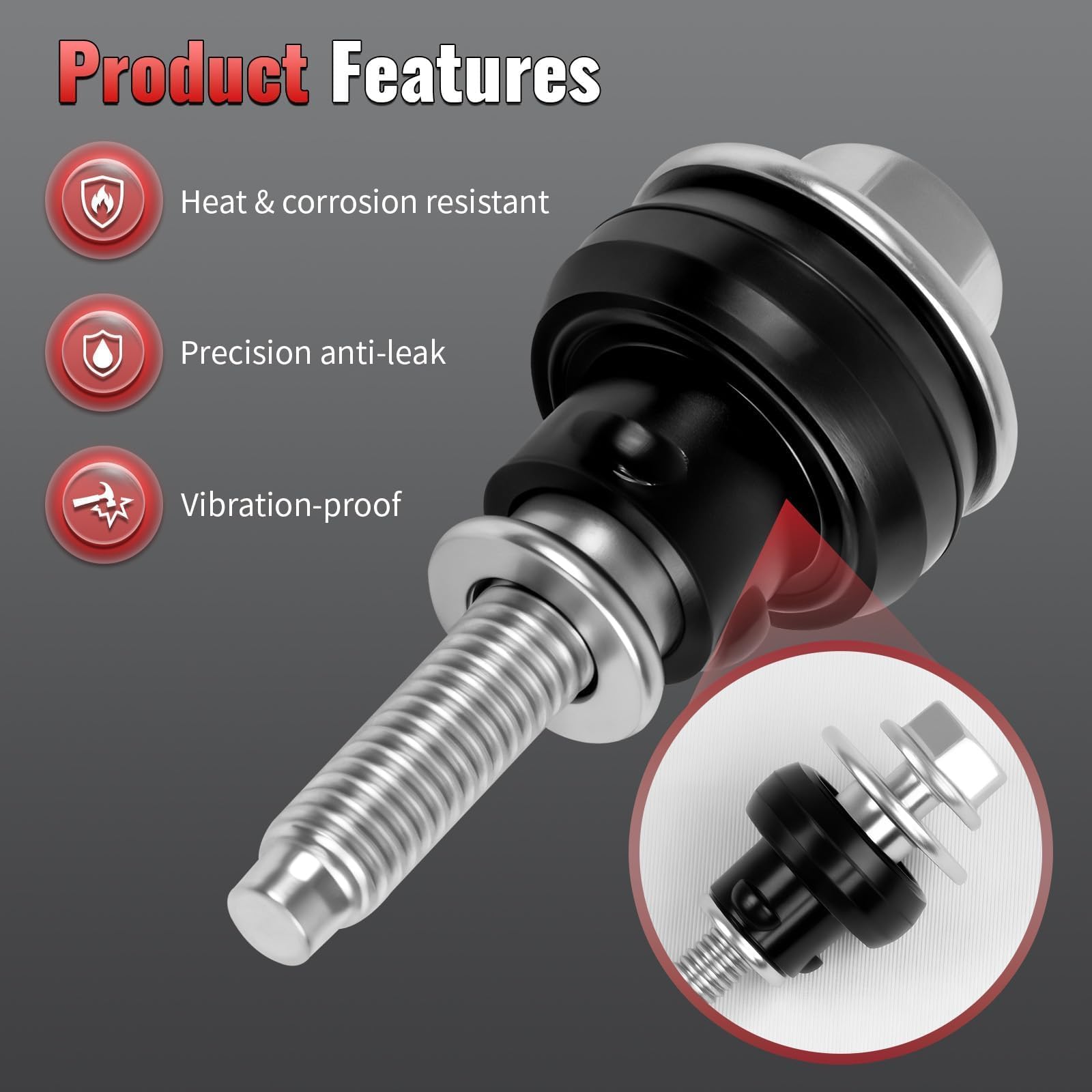 Nakonic close-up thread detail highlights precise OEM-like fit.