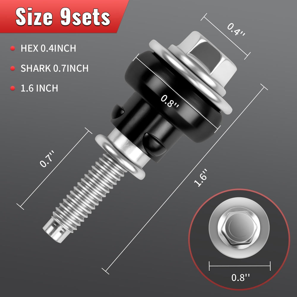 Nakonic packaging shows 9 bolts ready for installation.