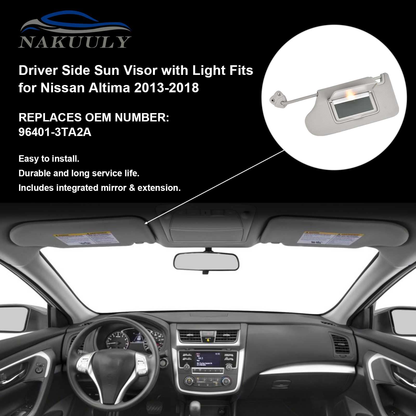 Nakuuly Altima 2013-2018 left sun visor replacement without sunroof