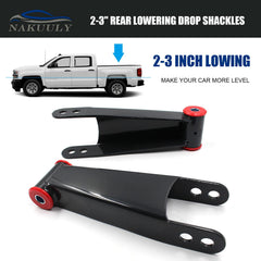 Nakuuly Chevy Silverado 3500HD rear shackle kit provides improved stance and control