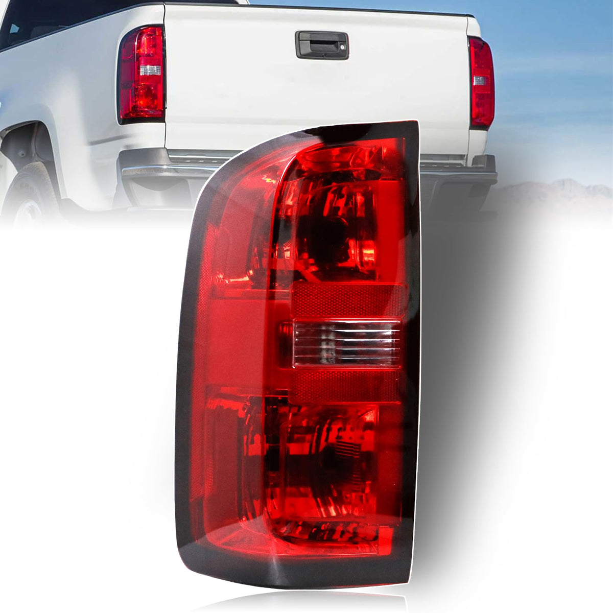 Nakuuly Colorado left tail light assembly with chrome housing for bold rear styling