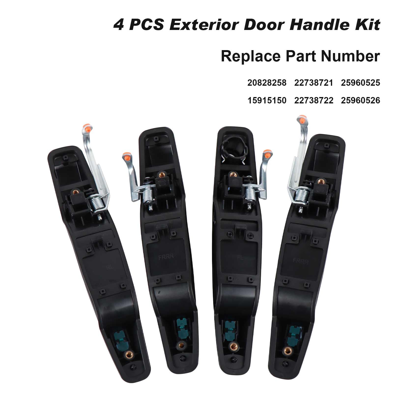 Nakuuly exterior black door handle kit shows durable construction