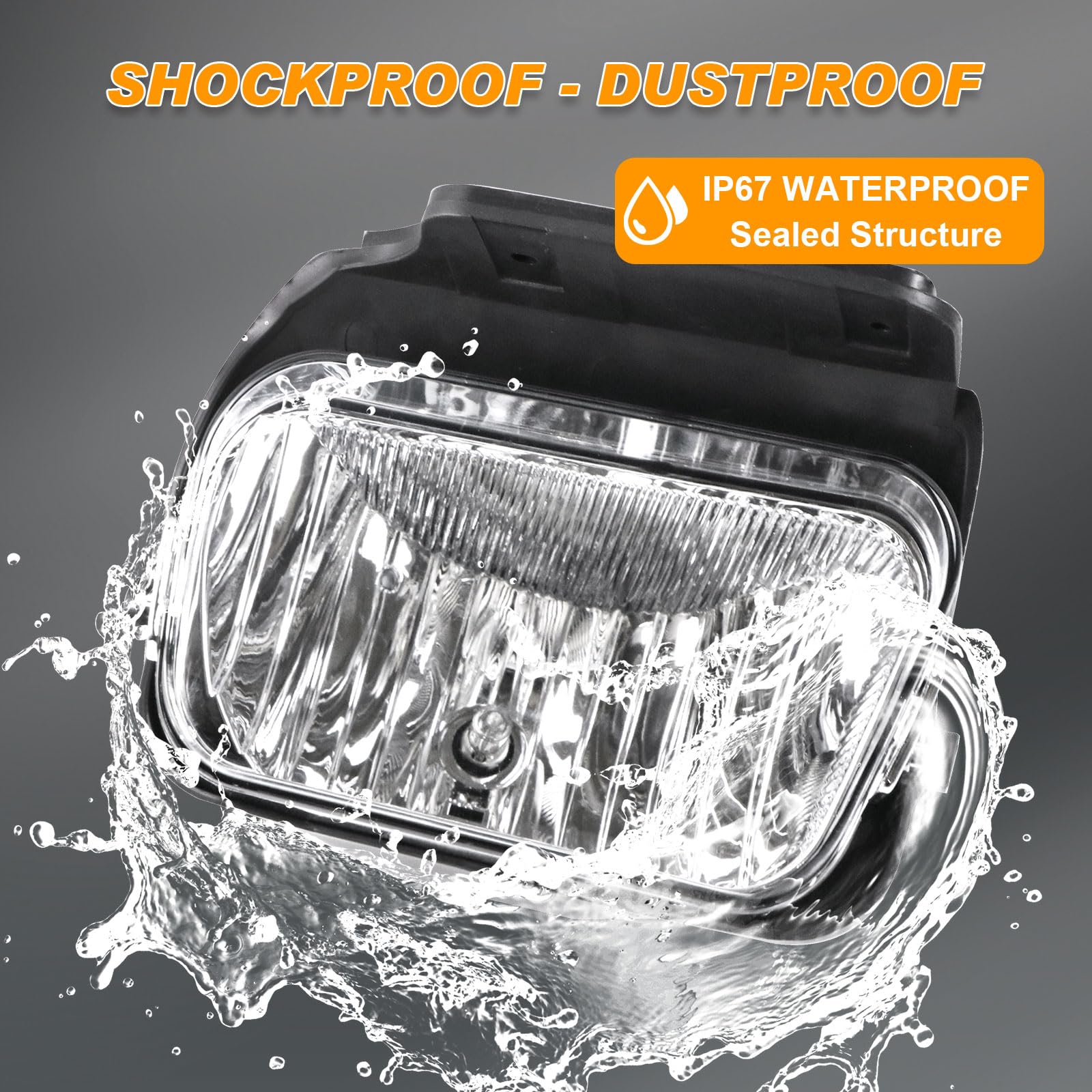 Nakuuly fog lamp left front for Chevy Avalanche 2002-2006 improves night driving safety