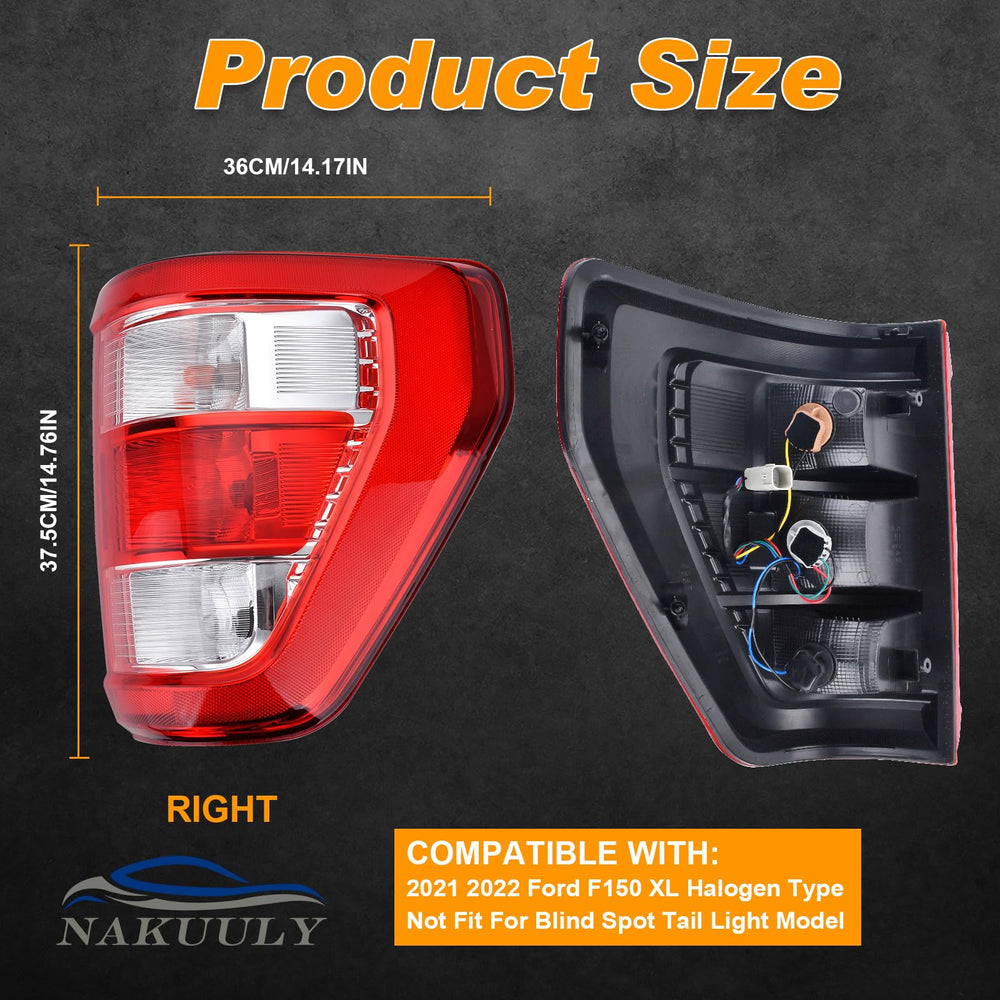Nakuuly tail light closeup lens showing halogen housing and illumination details