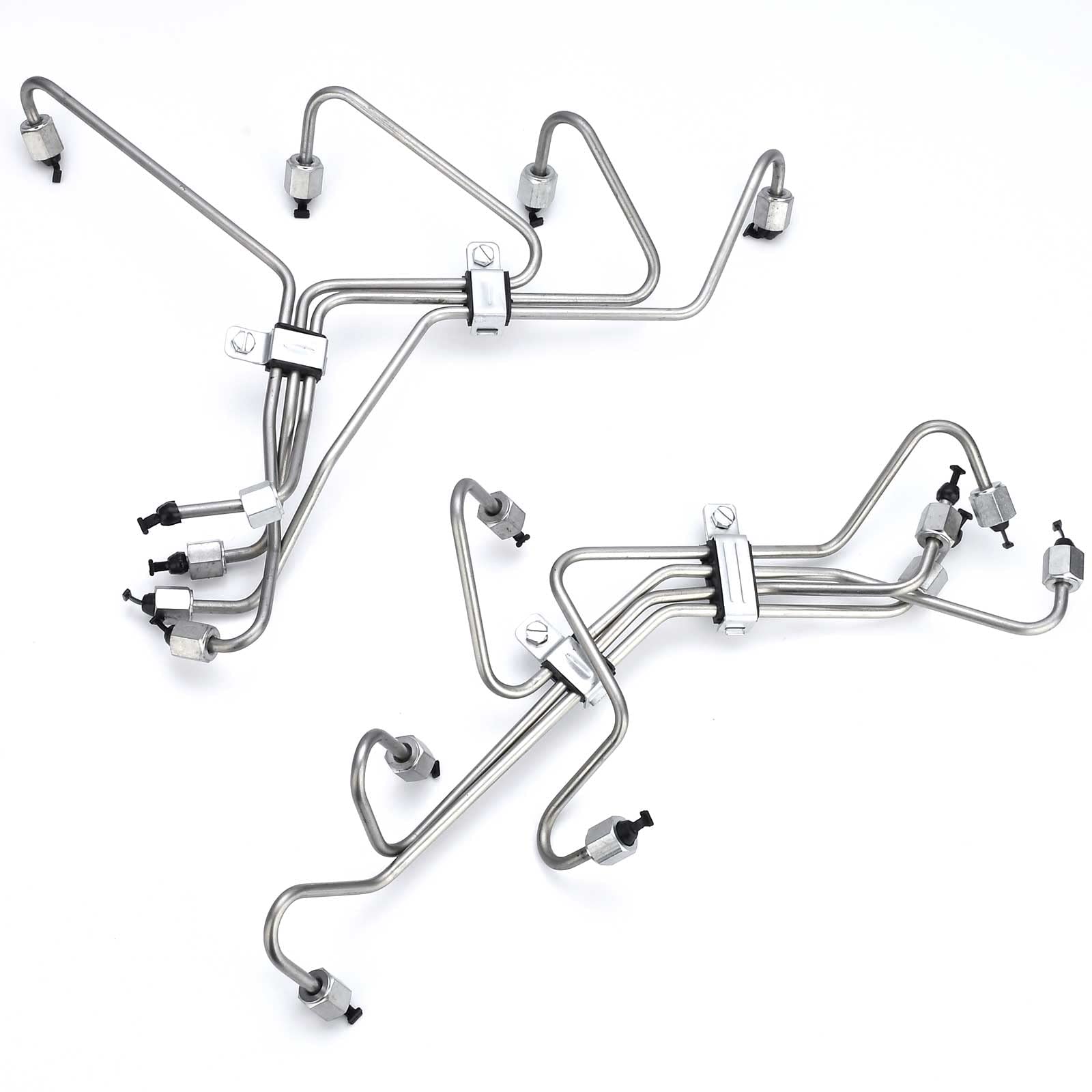 Nakuuly fuel injection lines set, front view; durable kit for Ford IDI engines