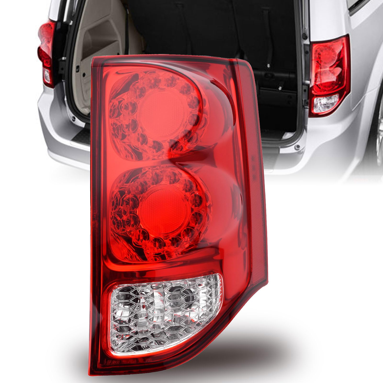 Nakuuly IP67 waterproof tail light withstands rain and splashes.