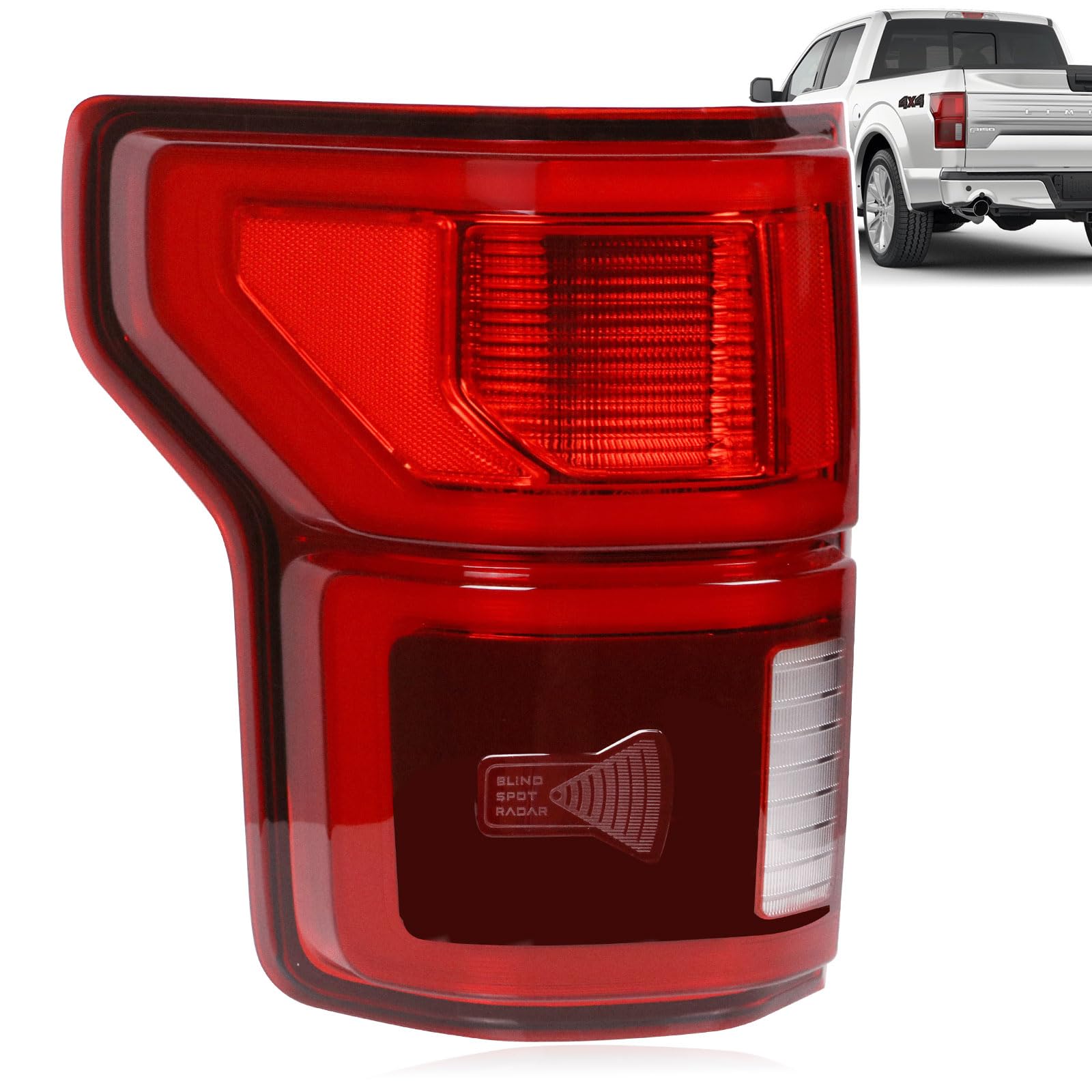 Nakuuly LED tail light for Ford F-150 left driver side improves rear signaling and visibility.