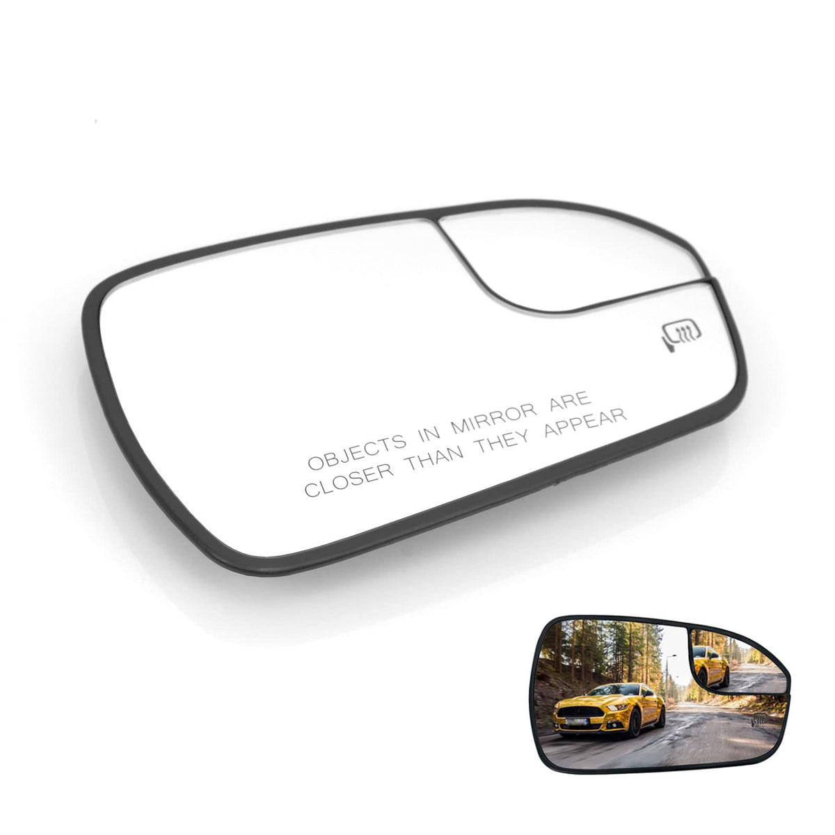 Nakuuly mirror glass for Ford Fusion passenger side improves visibility on the right
