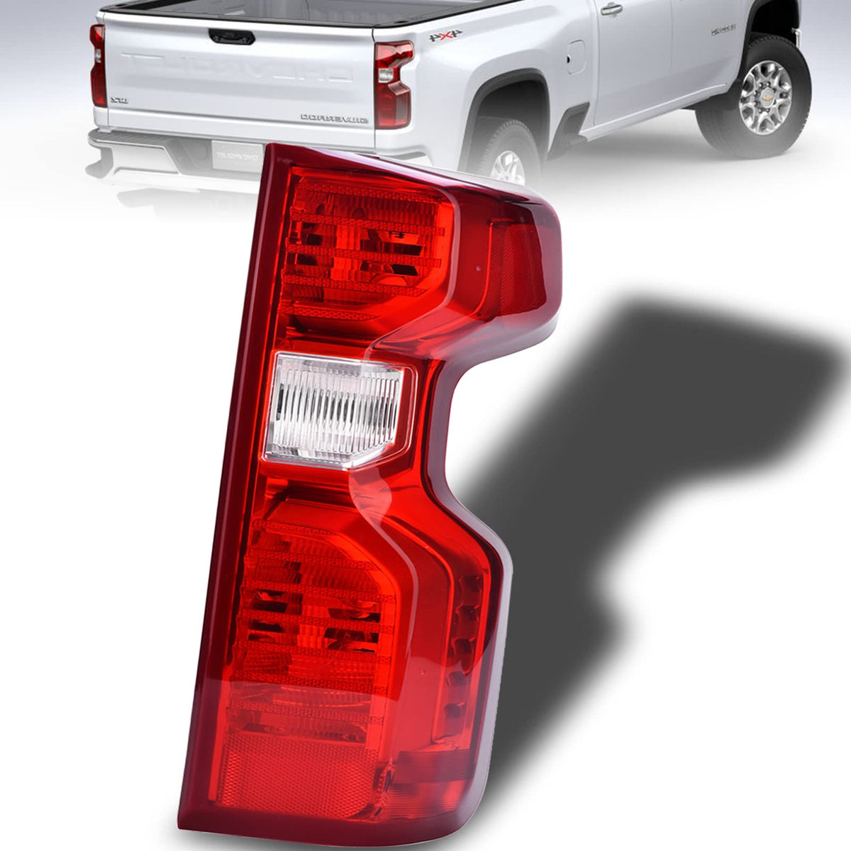 Nakuuly right tail light for Silverado halogen model, direct-fit replacement