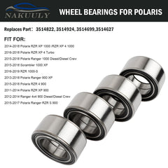 Nakuuly rubber-coated outer seal on bearings enhances hub sealing.