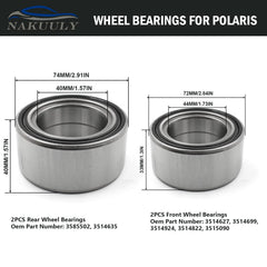 Nakuuly bearing with rubber seal exterior maintains hub protection