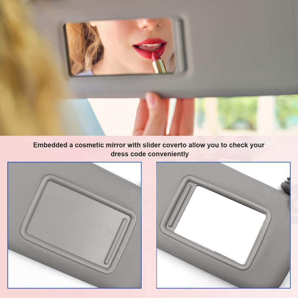 Nakuuly sun visor glare reduction feature for gray interior