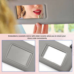 Nakuuly sun visor glare reduction feature for gray interior