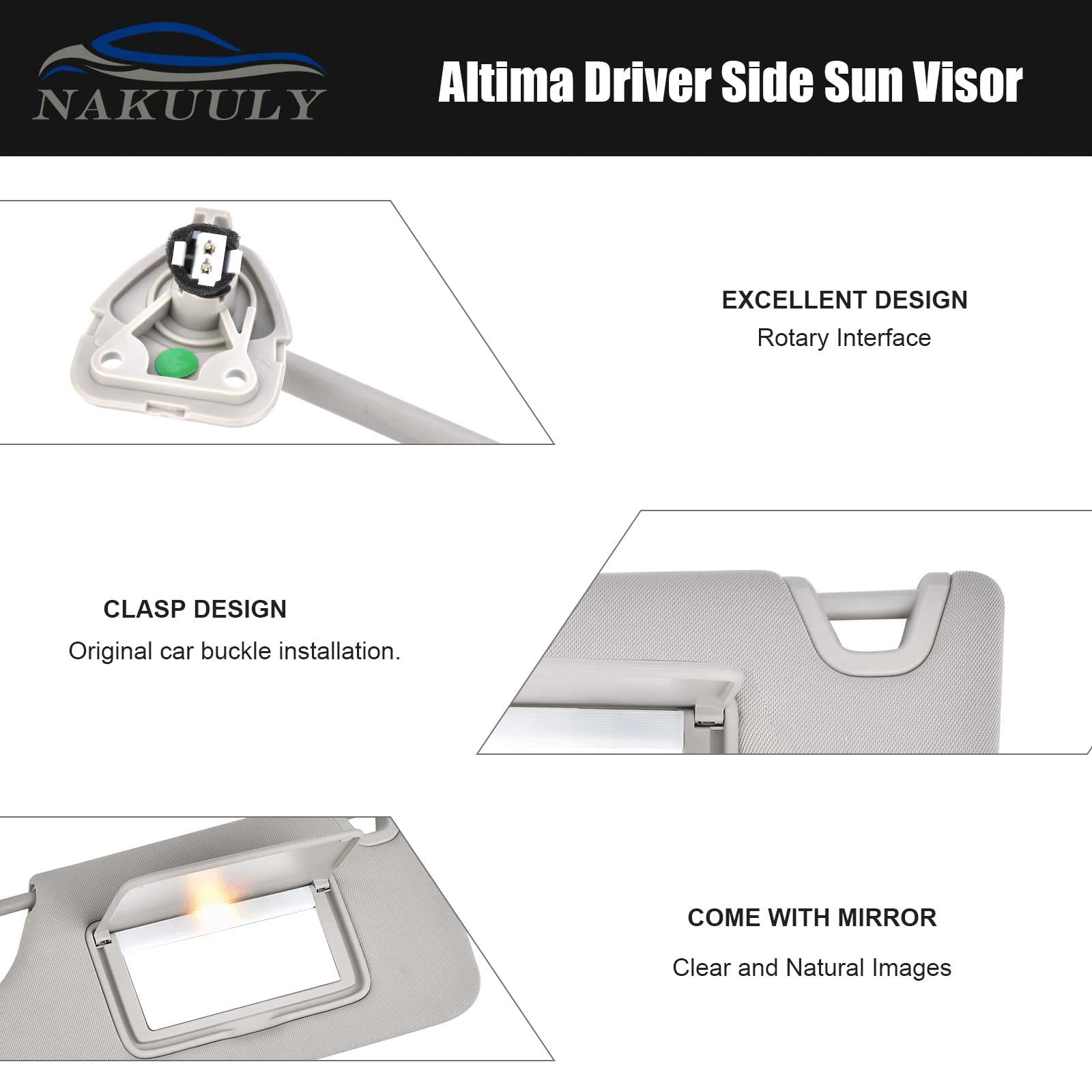 Nakuuly sun visor replacement model 96401-3TA2A for Altima