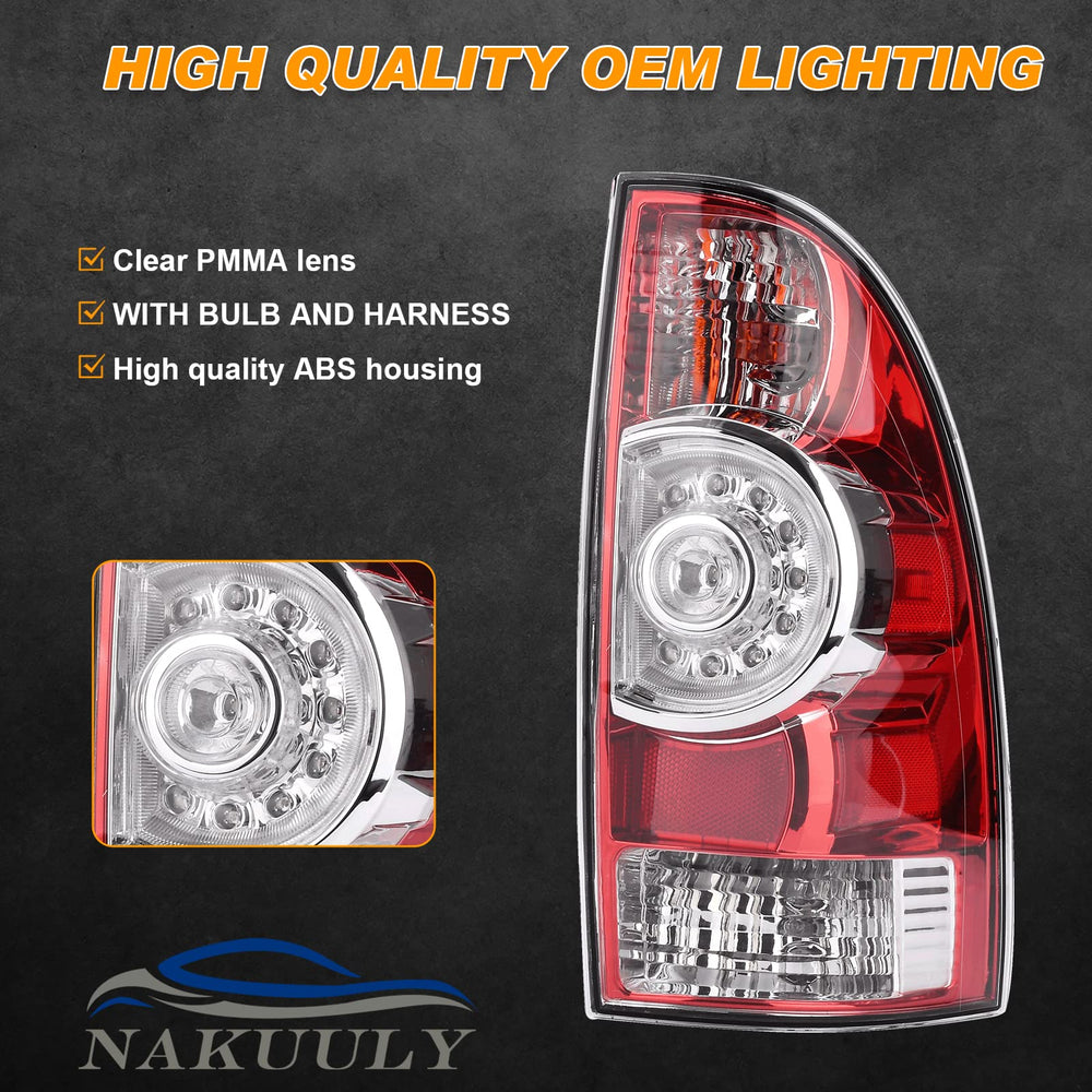 Nakuuly tail light bulbs included for LED brake and halogen signals