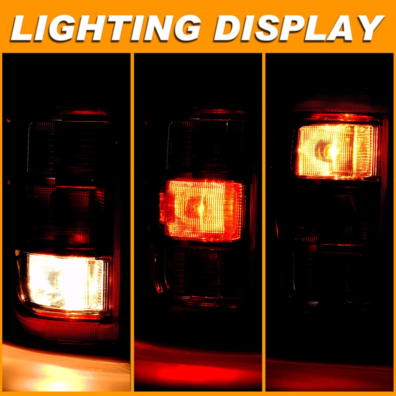 Nakuuly chrome housing tail light adds a stylish touch to the Ford F-150.