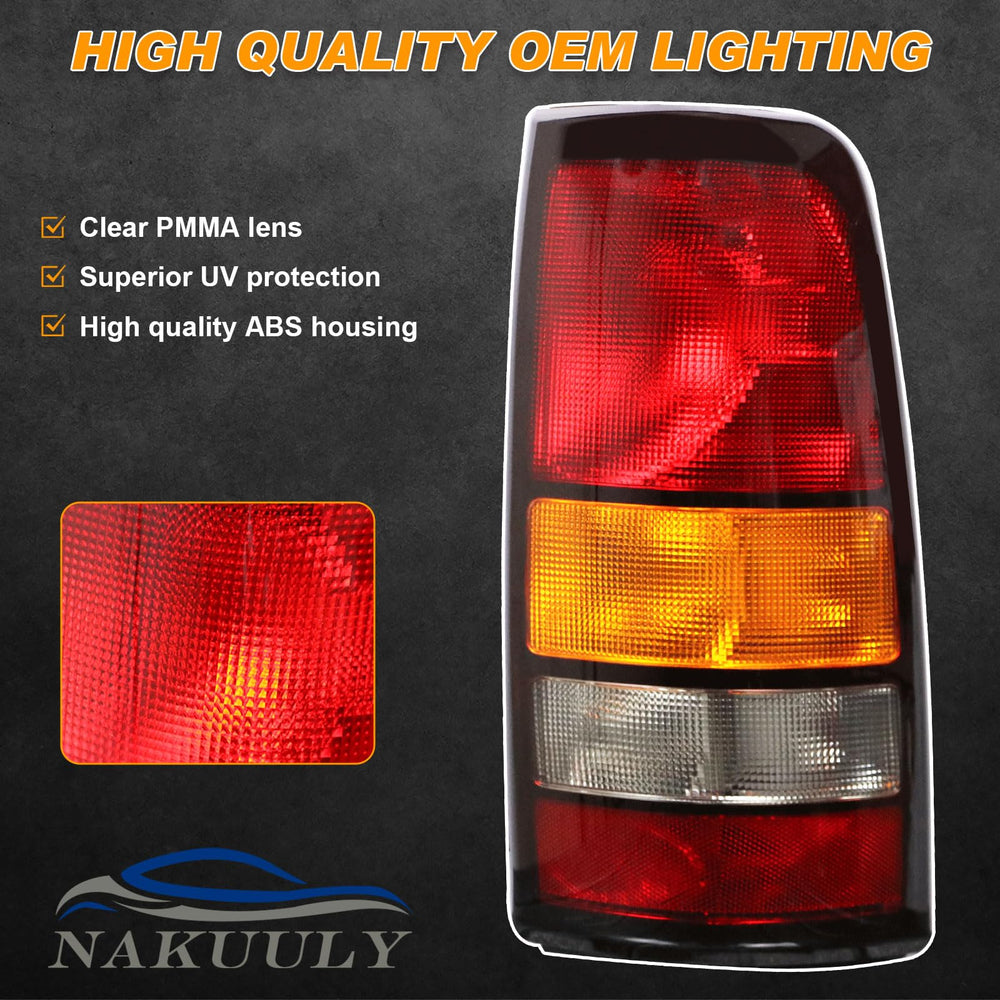 Nakuuly tail light close-up shows sturdy build and weatherproof black border