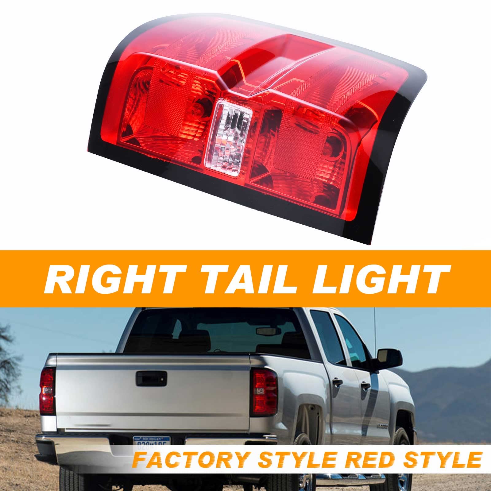 Nakuuly rugged tail light shell provides high impact resistance for road use.