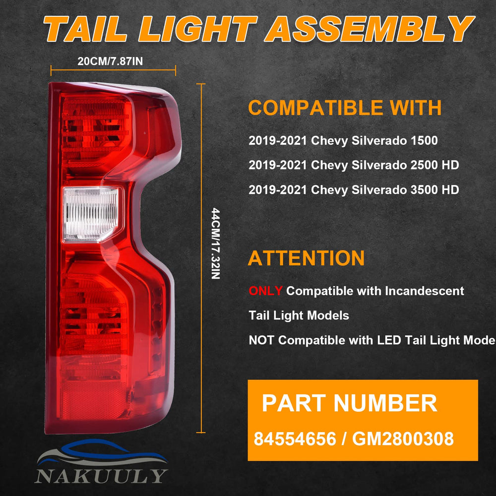 Nakuuly halogen tail light close-up showing lens and seal