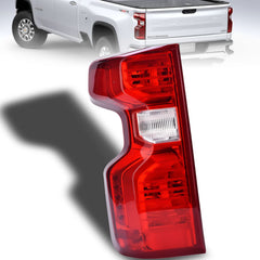 Nakuuly tail light halogen left closeup shows durable housing for Silverado.